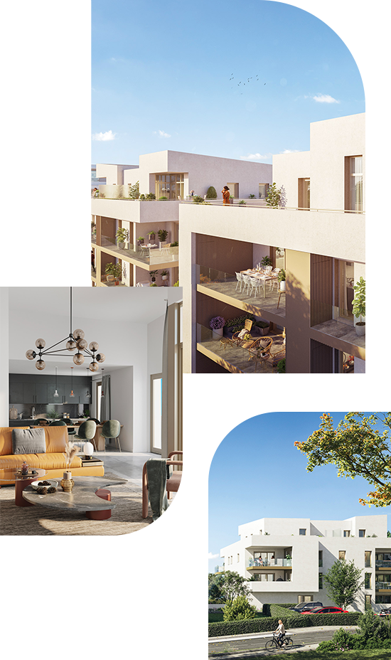 Les Jardins de la Horgne - Appartements neufs à Montigny-les-Metz - Vues extérieures & intérieure